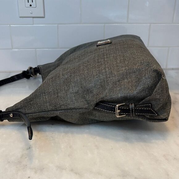 Dooney & Bourke Coated Canvas Denim X-Large HoboShoulder Bag - Picture 10 of 16